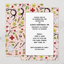 看護師卒業パーティーの招待状