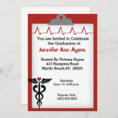 看護師卒業パーティー招待状 招待状 (正面/裏面)