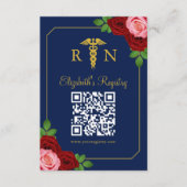 看護師卒業パーティー登録 エンクロージャーカード (正面)
