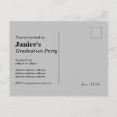 看護師卒業パーティー インビテーションポストカード (裏面)