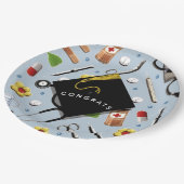 看護師卒業パーティー ペーパープレート (アングル)