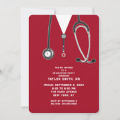 看護師卒業パーティー 招待状 (正面)