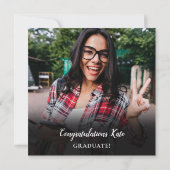 看護師卒業写真コラージュスクエア 招待状 (裏面)