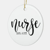 看護師卒業年度 カスタム ナース RN 卒業 セラミックオーナメント (左)
