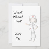 看護師卒業招待状 招待状 (裏面)