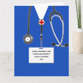 看護師卒業2026 カード (正面)