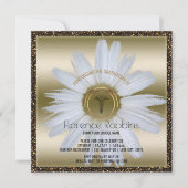 看護師卒業 | デイジー ゴールド ピニング セレモニー 招待状 (正面)