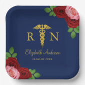 看護師卒業 ペーパープレート (正面)