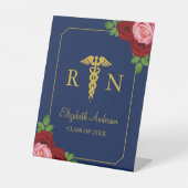 看護師卒業 台座サイン (正面)