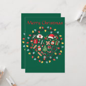 看護師向けクリスマスカード カード (正面/裏面インサイチュ)