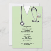 看護師学校卒業式 招待状 (正面)