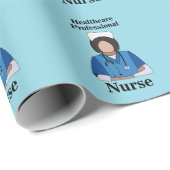 看護師専門職のヘルスケア専門家 ラッピングペーパー (ロールコーナー)