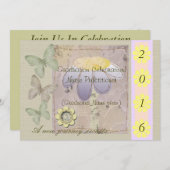 看護師資格取得 卒業式招待状 2016 招待状 (正面/裏面)