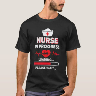 看護師進行中 読み込み中です お待ちください Tシャツ
