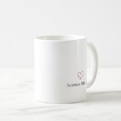 看護師長引用文+名前入りカスタムギフト コーヒーマグカップ (正面右)
