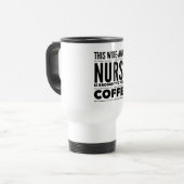 看護師 コーヒー大好き トラベルマグ (正面左)