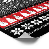 看護師 ダサい クリスマス スウェーター - 頻脈になるな ポスター (角)