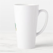 看護師 フローラル ガーデン あなたの名前 カフェラテマグ (右)