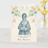 看護師、フローレンス・ナイチンゲール ヘルスケアワーカー カード (黄色い花)