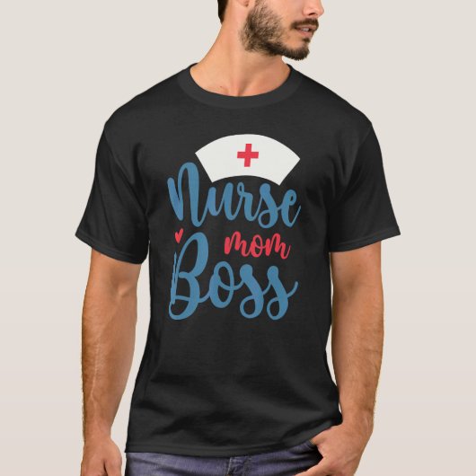 看護師 ママ 上司 学生 看護学生 Tシャツ (正面)