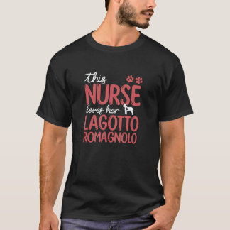 看護師 ラグォット ロマニョーロ 愛犬 女性用ギフト Tシャツ