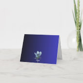 看護師 医師 医療 花 ステッキ 看護  サンキューカード (裏面)