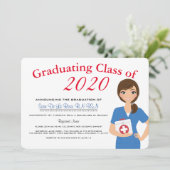 看護師 医療 卒業 招待 招待状 (スタンド正面)