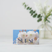 看護師 名刺 桜 Nursing 看護師 (スタンド正面)