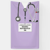 看護師 看護学校 卒業 横断幕 (縦)
