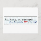 看護師 - 私に仕事をさせてください ポストカード (正面)