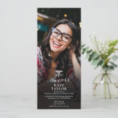 看護師 RN 卒業 4 枚の写真 コラージュ パーティー 招待状 (スタンド正面)