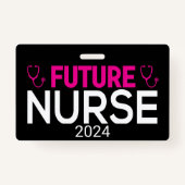 看護度ロード将来のナースのカスタマイズ バッジ (裏面)