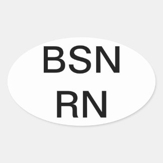 看護度BSN、ステッカー 楕円形シール