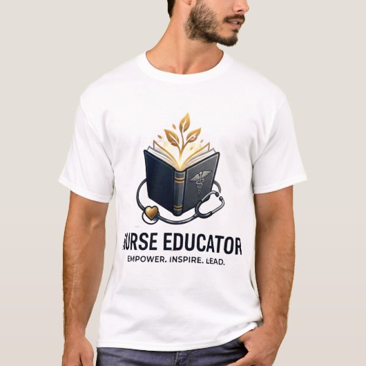 看護教育者のエンパワーメント 励まし リーダーシップ Tシャツ (正面)