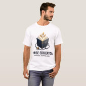 看護教育者のエンパワーメント 励まし リーダーシップ Tシャツ (正面フル)