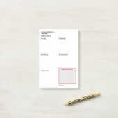 看護文書ポストイット（垂直） ポストイット (デスク上)