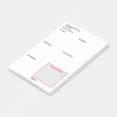 看護文書ポストイット（垂直） ポストイット (アングル)