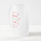 看護業務 フロストグラスビールジョッキ (正面左)