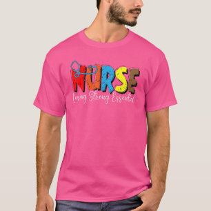 看護段階ヘルスケアワーカーCns臨床Rn L Tシャツ