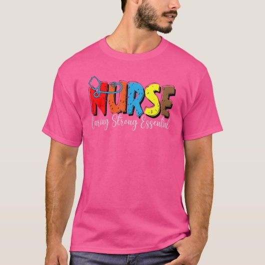 看護段階ヘルスケアワーカーCns臨床Rn L Tシャツ (正面)