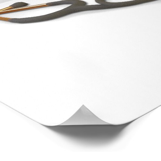 看護灯及び聴診器 ポスター (角)