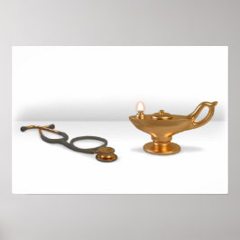 看護灯及び聴診器 ポスター