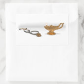 看護灯及び聴診器 長方形シール (バッグ)