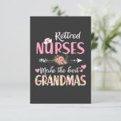 看護生活 |退職したナースザグ最高のランドマス サンキューカード (スタンド正面)