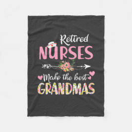 看護生活|退職したナース祖孫 フリースブランケット