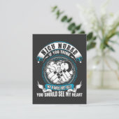 看護生活| Nicuナース私の手がいっぱい サンキューカード (スタンド正面)