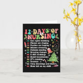 看護病院の12日クリスマスナースクリスマス カード (黄色い花)