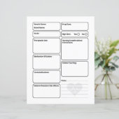 看護薬理学空白の薬テンプレート (スタンド正面)