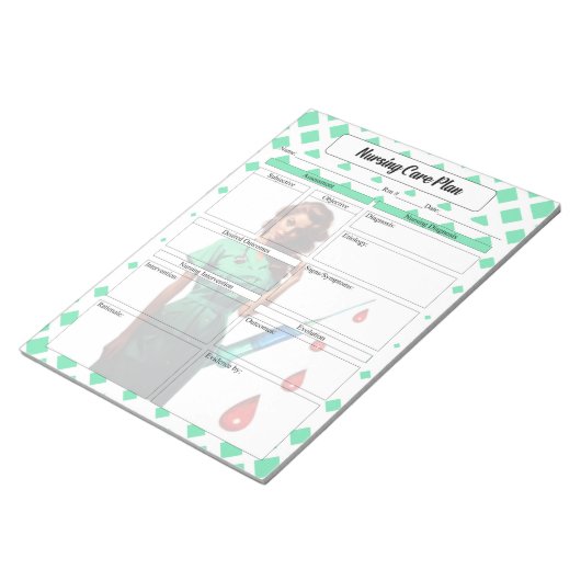 看護計画を自分に任せ気になさい ノートパッド (アングル)