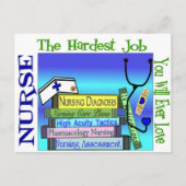看護「今までで一番大変な仕事」の贈り物 ポストカード (正面)